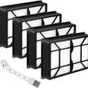 Anewise 53296 EF-9 40195 HEPA Media Filter for Kenmore 40195, 21814, 81714, 22614, 31140, 31150, BU1017, BU1018 Upright and Canister Vacuum, 4Pack