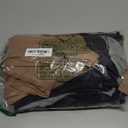 Huukeay 3 Pack Women's Cotton Ribbed Long Sleeve Tops with Thumb Holes, Crew Neck Undershirt Slim Fit Stretchy Layering Shirt (Medium, Light Gray, Khaki, Dark Gray)