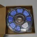 iBOSS Silk Dual Color Filament PLA Plus 3D Printer 1.75mm +/- 0.02mm, Clog-Free 3D Printer Filament PLA+ Shiny Filament 1kg(2.2lbs) for Most FDM 3D Printer, Shiny Silk Texture, Silk Gold Blue