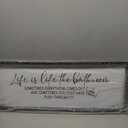 Surfapans Life Is Like The Bathroom Wall Decor, 32"x12" Funny Motivational Humor Quote for Rustic Restroom Toile Plaque, Farmhouse Large above the Bathtub Wooden Framed Art Hanging Sign (Black)