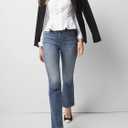SUNNOW Women's Cinched Waist Long Sleeve Poplin Shirt Corset Seam Detail Blouse with Peplum Hem & Button Cuffs for Office (White, S)