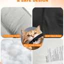 Heated Cat Bed for Indoor Pets  Constant Temperature 100.4-107.6 Donut Cat Heating Pad with Chew Resistant 87 Inch Cord, Washable Cover, Cozy Round Pet Bed for Small Cats Kittens Dogs