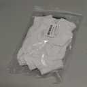 Kids Ankle Socks Boys Seamless Short Socks Girls School 4-16 Years 6 Pairs Youth Cotton Low Cut Uniform Sock (White)