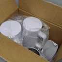 YOUKE OLA 7Pack Sublimation Tumblers 40oz with Handle and Straw Lid Blanks Stainless Steel Insulated Large Tumbler Bulk Coffee Travel Cups for Tumbler Heat Press Sublimation Oven Printing, White