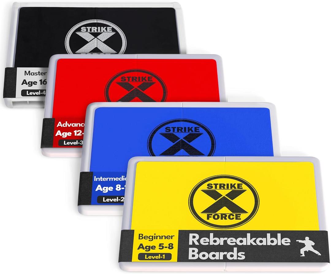 Rebreakable Punching Board, Taekwondo Karate and Martial Arts Board, Karate Breaking Board for Kids and Adults, Boxing Equipment and Karate Breaking Board (4-Bundle)