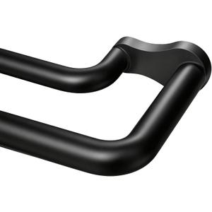 KAMANINA Double Curtain Rod 72 to 150 Inch, Black Wrap Around Drapery Rods