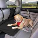 Kurgo Rover Backseat Bridge Dog Car Extender, Seat Bridge for Dogs, Padded Pet Car Barrier, Reversible, Water Resistant, Universal Fit, Up to 75 lbs