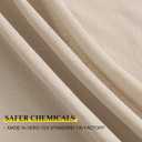 NICETOWN Cafe Linen Tier Curtains - 30 Inch Length Farmhouse Solid Short Small Half Window Curtains with Back Tab & Rod Pocket for Bathroom, 2 Panels, 55Wx30L, Angora
