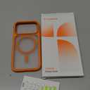 TORRAS Magnetic Shockproof for iPhone 17 Pro Case, Camera Control, Fit for MagSafe, Military-Grade Protection, Translucent Slim Case for iPhone 17 Pro Phone Case Anti-Fingerprint, Cosmic Orange