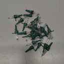 Honoson 120 Pieces LED Replacement Christmas Bulb 3v Waterproof LED Lights Bulb Bulk for Christmas Tree Decorations Xmas Indoor Outdoor Home Light Decor (Green Base With Warm White Bulb)