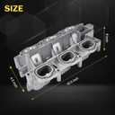 Upgraded Full Aluminum Engine Lower Intake Manifold with Gasket Engine Oil Filter Housing with Oil Cooler Sensors and Gaskets Compatible with Dodge Charger Challenger Journey Jeep Wrangler