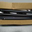 YaFex Curtain Rods 32-118 Inch, Heavy Duty 1 Inch Adjustable Curtain Rod for Windows, Black Long Window Treatment Rods, Modern Design, Easy Installation