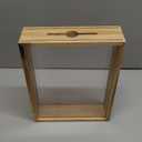 8x10 Wooden Top Loading Shadow Box, Shadow Box Frame, Wooden DIY Tabletop Display Case, DIY Sweet Gift, Memory Box for Movie Travel Sporting Events Concert Ticket Stubs Drink Beer Caps