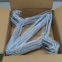 SPECILITE Wire Metal Clothes Hangers Bulk 100 Pack for Standard Size Suits, Coats, Shirts, Pants, Skirts, Space Saving, Non Slip,16 Inch 12 Gauge Ultra Thin, White