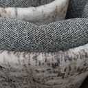 8x8 Washable Round Rug Beige Grey Abstract Non Slip Soft Low Pile Circle Rug for Living Room Bedroom Neutral Modern Indoor Carpet for Dining Room Office Entryway Home Decor