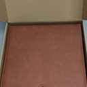 ReliThick 2 Pcs Vintage Leather Binder 3 Ring 2" Round Rings Holds 8.5"x11" Paper Letter Size Brown Binder with Snap Closure Interior Pockets Office Business Organizer
