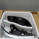 LED DRL Headlight, Headlights Replacement Compatible with 1999 2000 2001 2002 2003 2004 2005 2006 2007 GMC Sierra, Fit 1999-2006 GMC Yukon Headlamp Assembly Kit Chrome Housing Clear Reflector