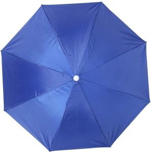 Umbrella Hat, Adjustable Hands Free Foldable UV Protection Umbrella Cap for Fishing, Golf, Camping, Beach, Gardening and Sunshade Outdoor(royal blue)