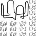 16 PCS Black Metal Coaster Holders Square, 4 Inch Iron Coaster Holders, Metal Drink Coasters Storage Holder Bulk, Rack Holder Round for Both Square or Round Coasters Sets