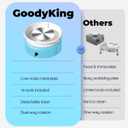 Goody King Mini Pottery Wheel-9.4Pottery Wheel for Adults Beginners Kids, Upgraded Movable Turntable with Adjustable Speed with 16 Pottery Shaping Tools, Supports Forward and Reverse Rotation-Blue