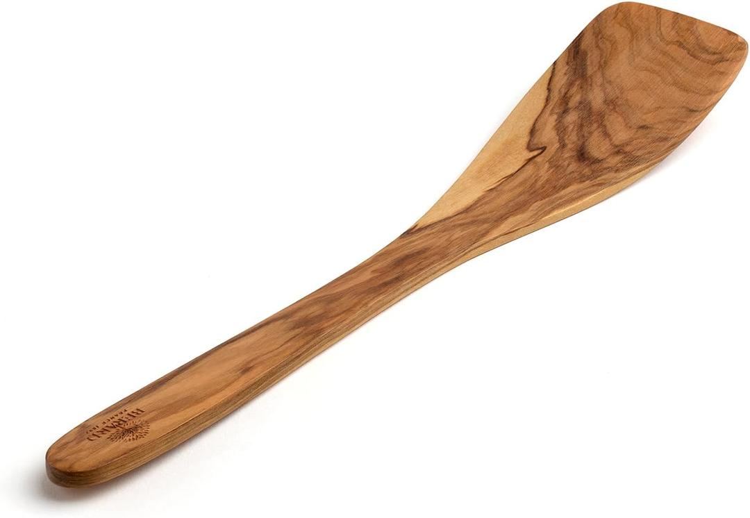 Berard Olive Wood 12 Inch Curved Spatula (32 x 22 x 22 cm, Beige)