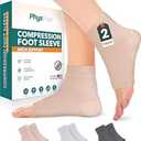 Compression Socks 20-30mmHg for Plantar Fasciitis, Achilles Tendonitis Relief - Ankle Compression Sleeve for Heel Spurs, Foot Swelling & Fatigue - Arch Support Brace for Everyday Use (1 Pair)