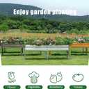 Land Guard Galvanized Raised Garden Bed with Legs, 962432in Raised Garden Beds Outdoor with Drainage Holes, Planter Boxes Outdoor for Backyard, Patio, Balcony, 1200lb Capacity, Silver