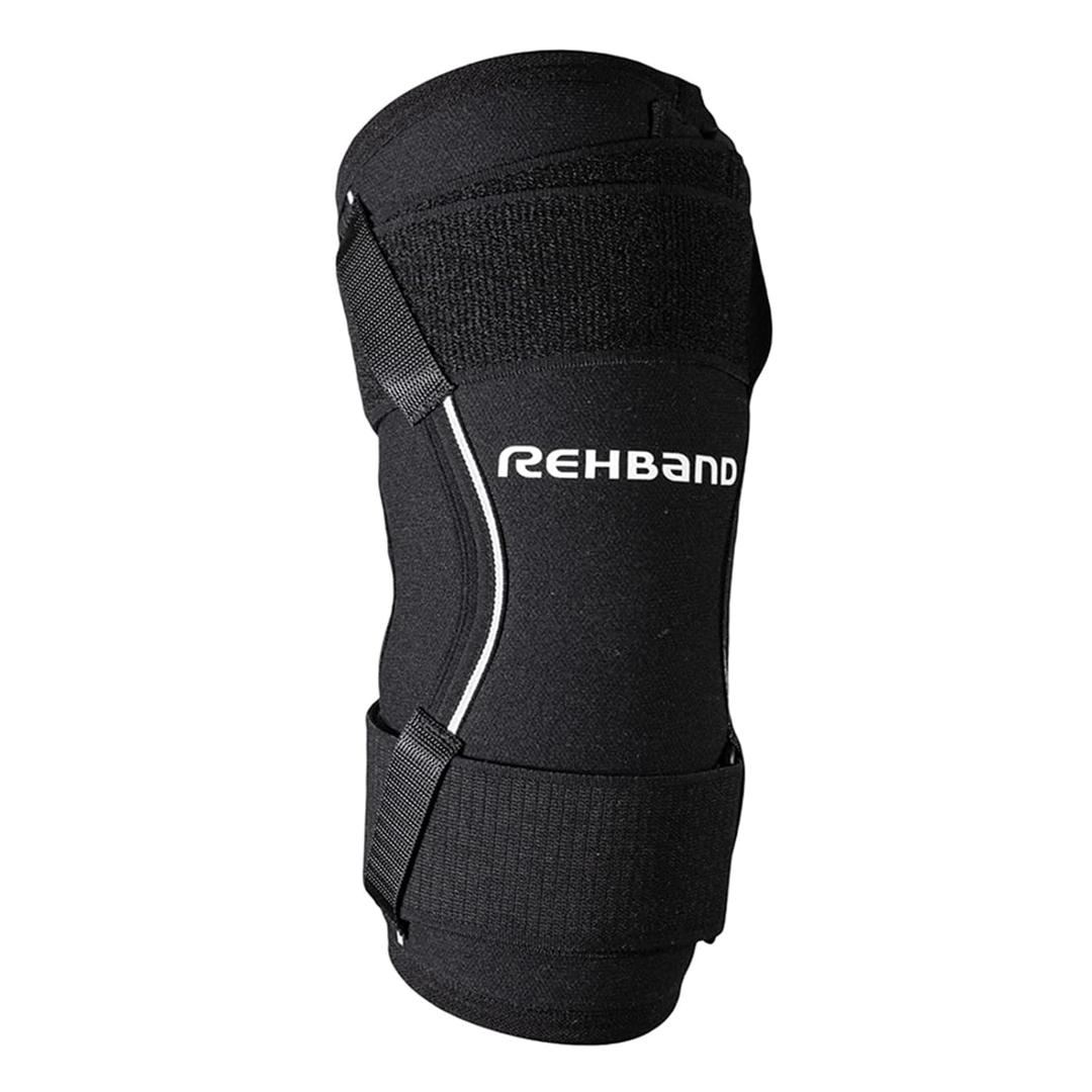 Rehband X-RX Elbow Support, 1 piece, elbow compression 7mm neoprene, weighltifting workout, Colour:Black, Size:Large, Side:Left