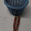 Bike Basket, Little Box Made by Willow for Bicycle, Arts and Crafts. (Blue)