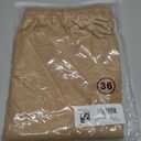 JMIERR Mens Shorts Linen Cotton 7" Casual Elastic Waist Drawstring Lightweight Summer Beach Shorts with Pockets (Beige)
