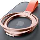 TORRAS 2025 Upgrade (Gen 5.0) Magnetic Phone Grip Holder Kickstand, Compatible with PopSockets MagSafe Ring Removable, for iPhone 16,15, 14, 13 12 11 Pro/Max, Samsung Google (Rose Gold), Ostand Ring