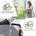 HOFUDON Window Screen Adjustable Magnetic Window Screen Replacement Max 39 x 59, DIY Fiberglass Mesh Window Screens for House Windows Black Frame Grey Mesh