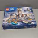 LEGO City Police Prison Island Building Set, Birthday Gift for Boys and Girls Ages 7 Plus, Imaginative Play, Helicopter Toy, Boat Toy and Dinghy, 7 Minifigures with Dog and Shark, 60419
