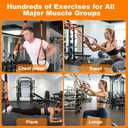 WELSPO Home Resistance Training Kit with 2 Resistance Bands, Exercise Guide & Door Anchor-350lb Capacity Nylon Bodyweight Straps for Full Body Workout, Strength Training & Travel Fitness