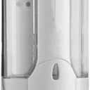 Cyrank Manual Soap Dispenser, Wall Soap Dispenser 350ml Hand Soap Dispenser Wall Mount Commercial Soap Dispenser for Bathroom Kitchen Hotel(White)