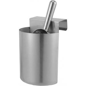 PRETYZOOM Ice Scoop Holder Hanging Organizer, Heavy Duty Metal Storage Box for Fridge Shelf, Ice Maker, Freezer, Supermarket, Home Use