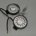 LED Tractor Work Lights, 4 Inch 99W Round Off Road Lights Spot Flood Beam Led Pods Light, 12V 24V Driving Fog Light for Truck Vehicle Golf Car RV Boat ATV UTV SUV Motorcycle Snowplow, 2Pcs