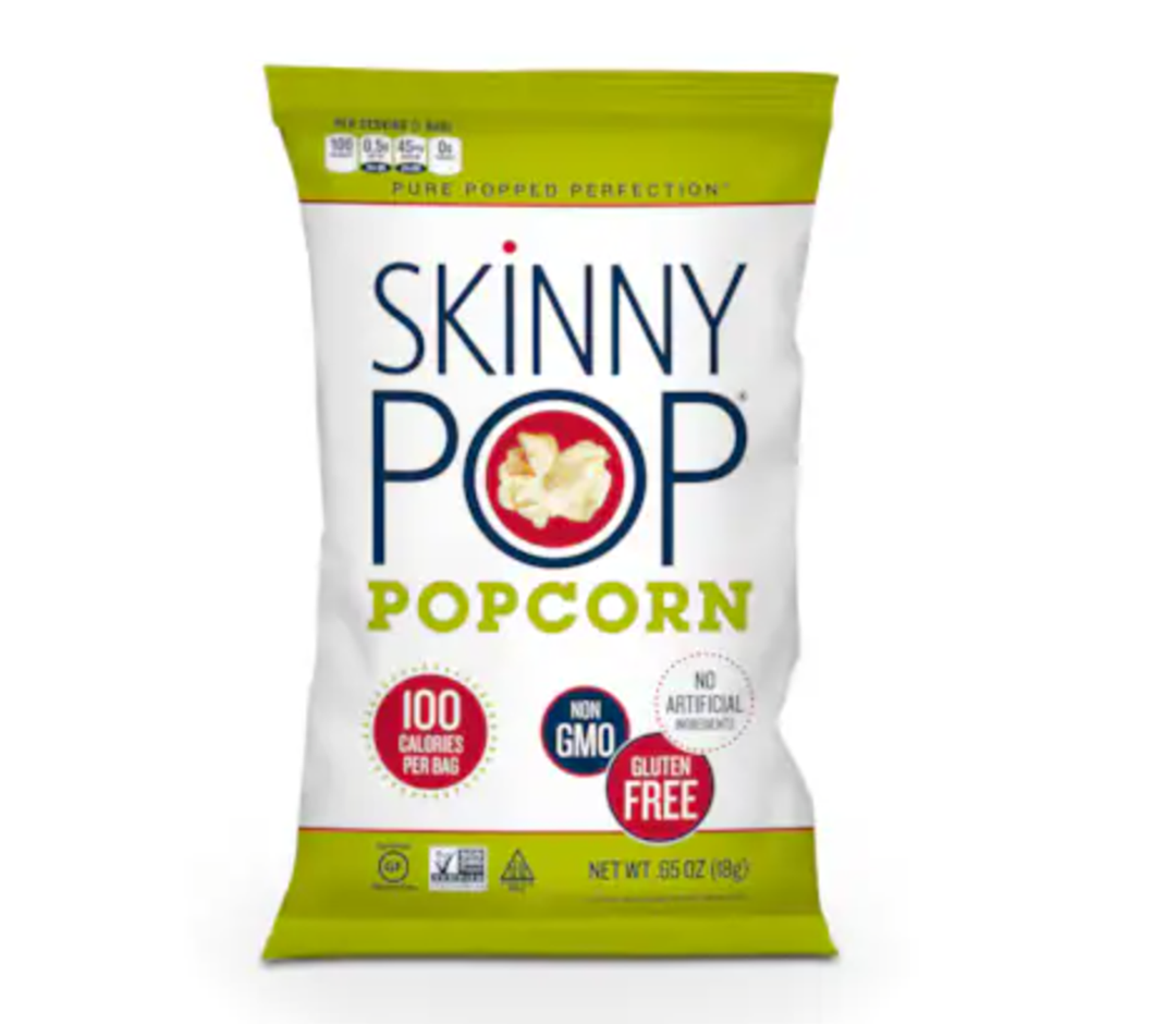Skinnypop Popcorn 100 Calorie Original Bags .65 oz.,30 Pack, BBD:01.15.2026