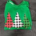 Merry and Bright Sweatshirts Women Funny Leopard Printed Plaid Christmas Trees Long Sleeve Shirt Xmas Graphic Pullover Tops (Green), L