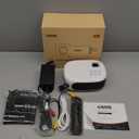 Mini Projector with WiFi and Bluetooth, 1080P/4K Supported Movie Projector with 5G WiFi 6, USBC Fast Charging | Portable Projector for Bedroom, Small Projector Wide Compatible, (Navy Blue)