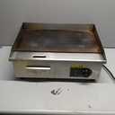 VEVOR Commercial Electric Griddle, 22", 1600W Countertop Flat Top Griddle, Stainless Steel Teppanyaki Grill w/Iron Cooking Plate, 122-572 Adjustable Temp Control 2 Shovels & Brushes, 110V