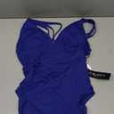 La Blanca womens Island Goddess Multi-strap Cross Back One Piece Swimsuit 6, Blueberry