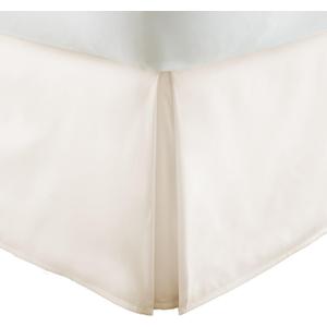 ienjoy Home IEH-BEDSKIRT-Twin-Ivory Pleated Bed Skirt
