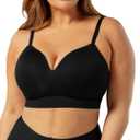 FEELINGIRT Bras for Women No Underwire, Seamless Bra, Plus Size Adjustable Bralette, Wireless Bras for Women, L