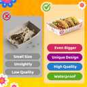 Mexican Taco Nights Food Trays - 60Pcs Mexican Flowers Wavy Edge Unassembled Tray Nacho Snack Candy Holder Disposable Paper Plate Holiday Birthday Carnival Party Supplies Food Container