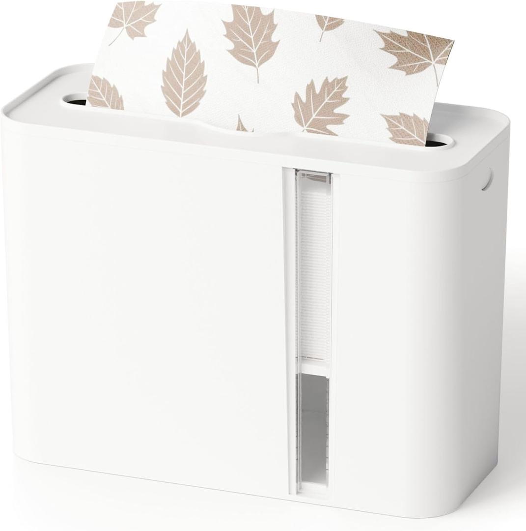 Yieach Touchless Paper Towel Dispenser for Countertop,Home,Bathroom and Kitchen,White Commercial Multifold Paper Towel Dispenser for Z-fold,Folded,Trifold,Napkin,C fold,Tri Fold Hand Towels Holder