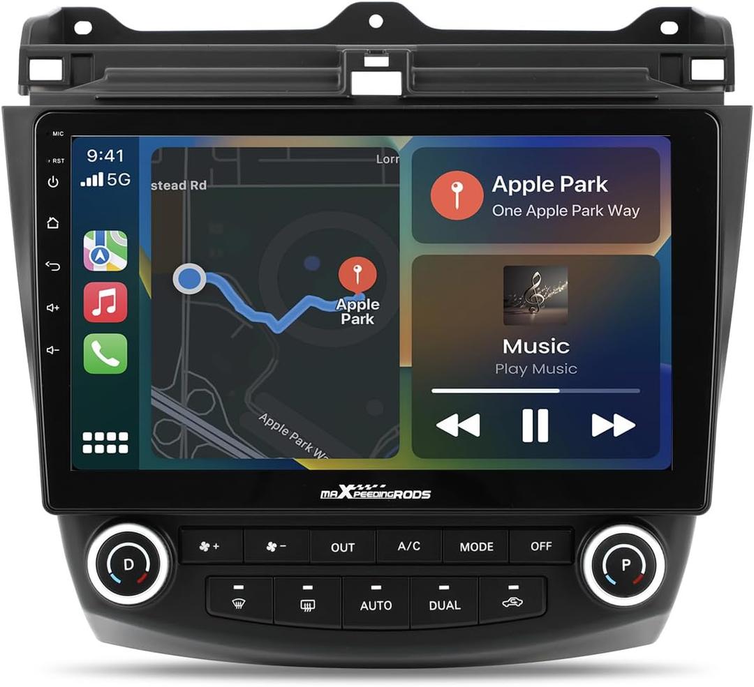 maXpeedingrods Car Radio Stereo for Honda Accord 7th 2003-2007 with Wireless Apple CarPlay Andriod Auto, 10.1 inch Touch Screen Head Unit, GPS Navigation, Bluetooth, WiFi, 2+32G
