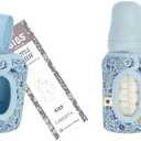 BIBS x Liberty Baby Bottle Cover Small 110ml - Neoprene Protective Cover for BIBS Bottles - Liberty Print Design, Small, Charmomile Lawn Baby Blue