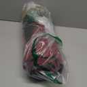 OJIA 2PCS Christmas Rug Door Mat Combo Set, Imitation Coir Doormat + 3'x5' Red and White Plaid Rug Xmas Washable Outdoor Area Rugs Layered Door Mats Floor Carpet for Porch Patio Decor Outside Entry