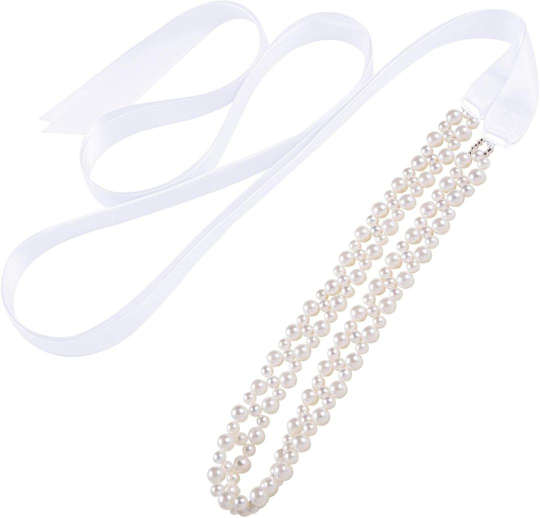 Pearl Belt Sash Brial Belt Wedding Pearl Belt,Pearl Sash for Flower Girls Wedding Dress Bride Bridesmaid Dresses
